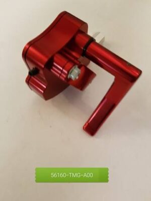 Gashåndtag tommel/alu racing rød