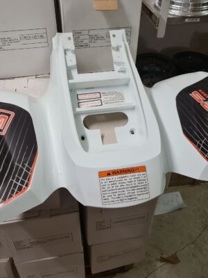 Bagskærm Pro Shark 100 hvid